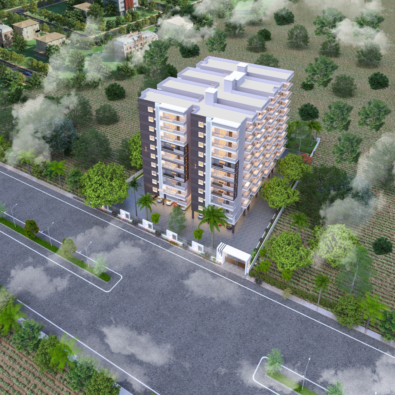 2 BHK East Facing Apartment is available for Sale at Kaakatiya Premium 2 & 3 BHK Apartments in Velimala, Hyderabad